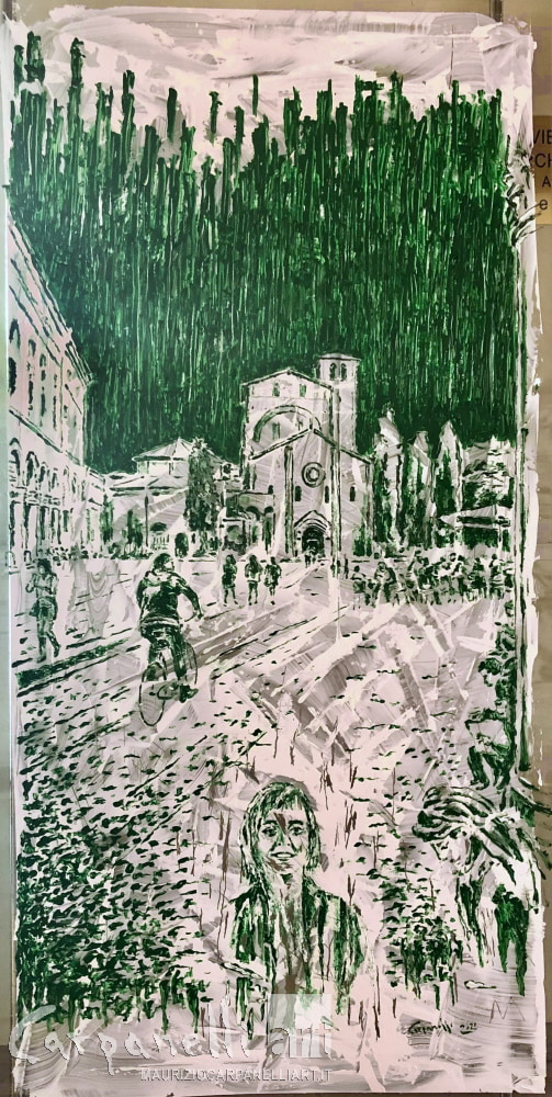jpeg P386-21 Ritrovarsi a Bologna: Piazza S. Stefano di notte
